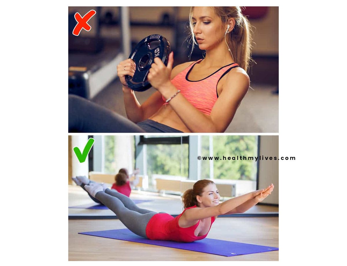 Exercise weighted crunch