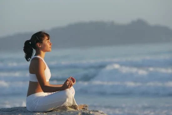 Meditating woman