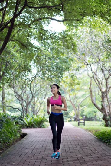 Women running on a pathway