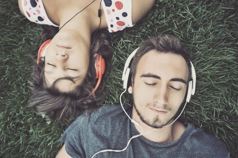 Reduce the stress by listening to music